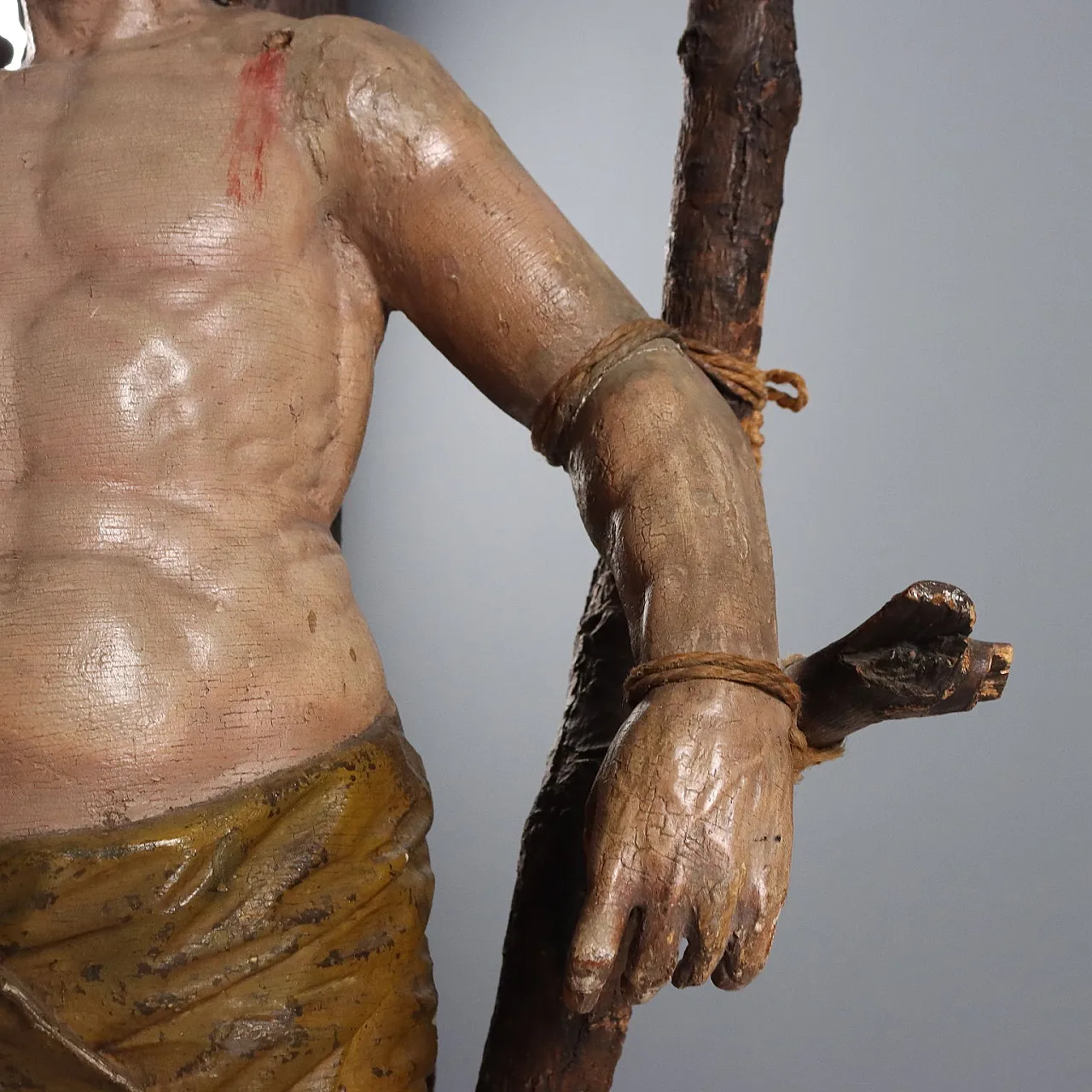 Scultura a tutto tondo di San Sebastiano, fine '600 4