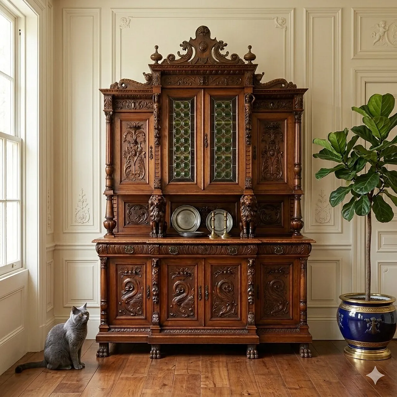 Neo-Renaissance style sideboard, 19th century 2