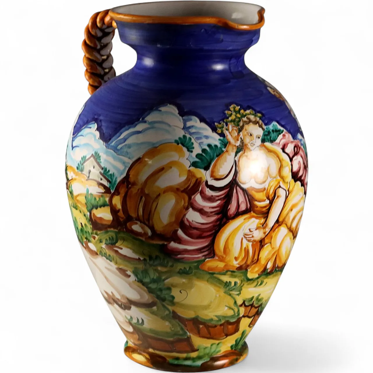 Anfora in maiolica, Manifattura Taccini, '900 11