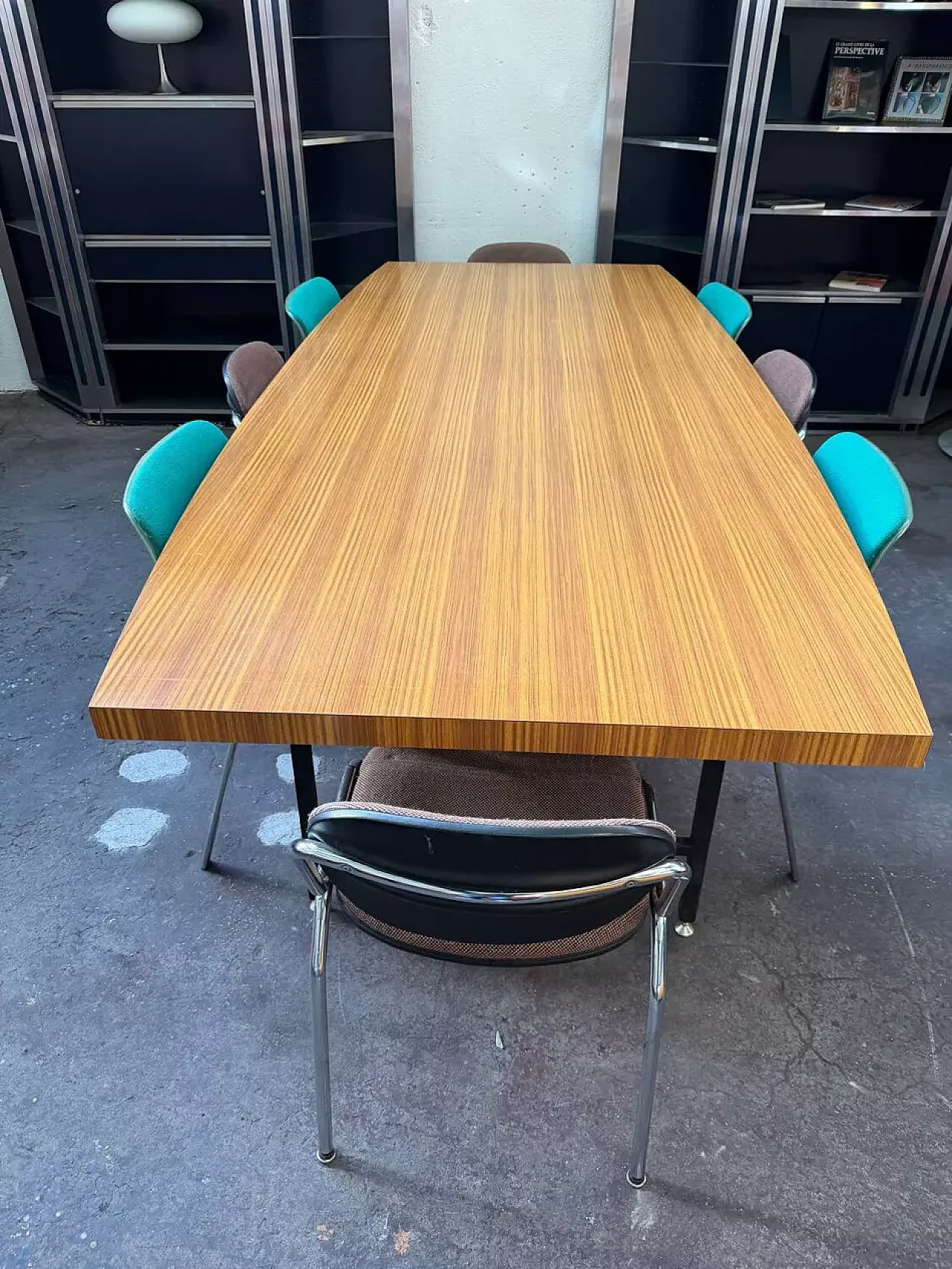 Metal conference table, 20th century 2