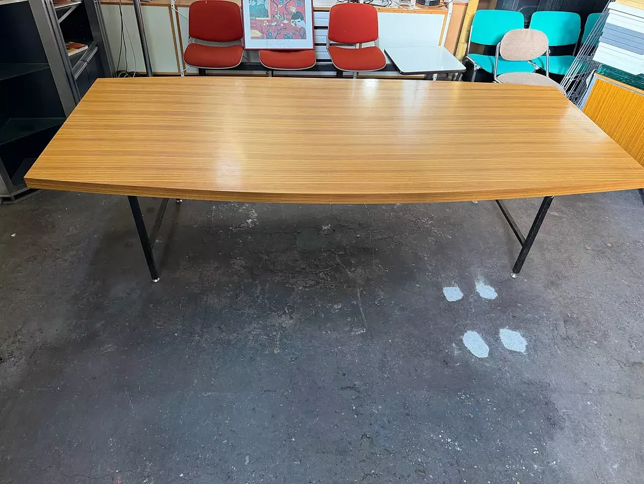 Metal conference table, 20th century 3
