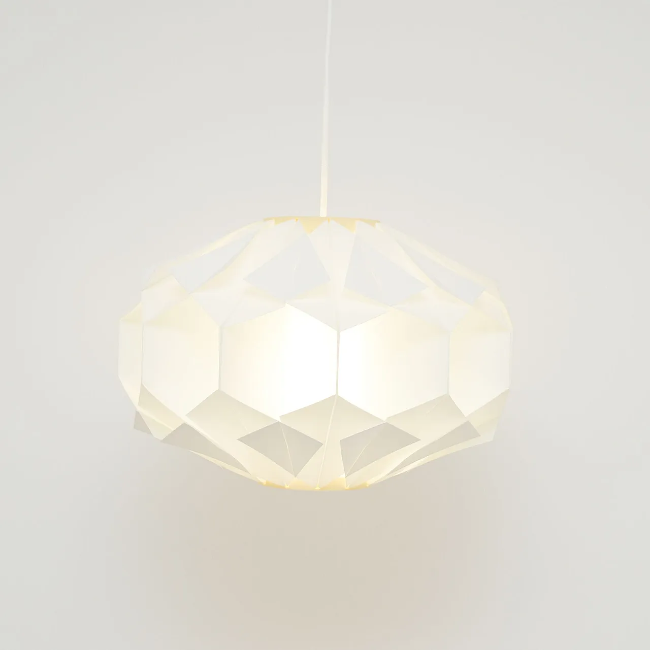 White lamp designed by L. Schioler for Hoyrup Denmark 1970 1