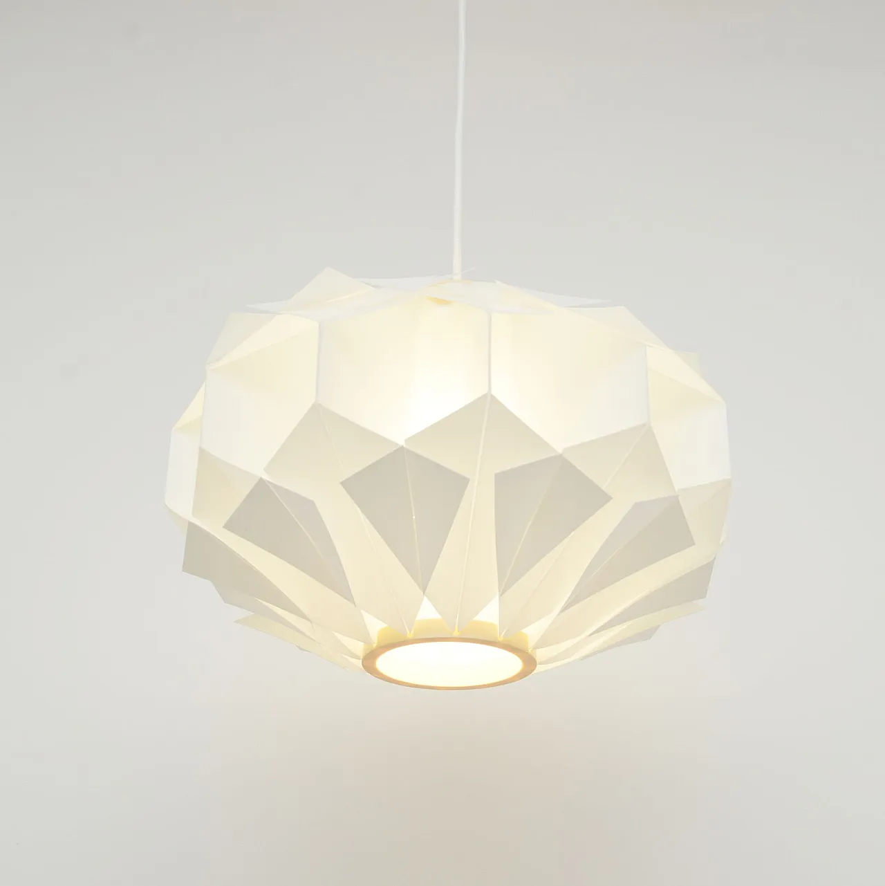 White lamp designed by L. Schioler for Hoyrup Denmark 1970 4