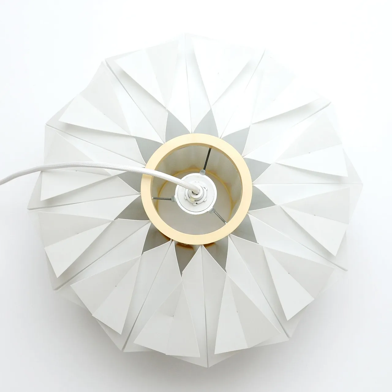White lamp designed by L. Schioler for Hoyrup Denmark 1970 5