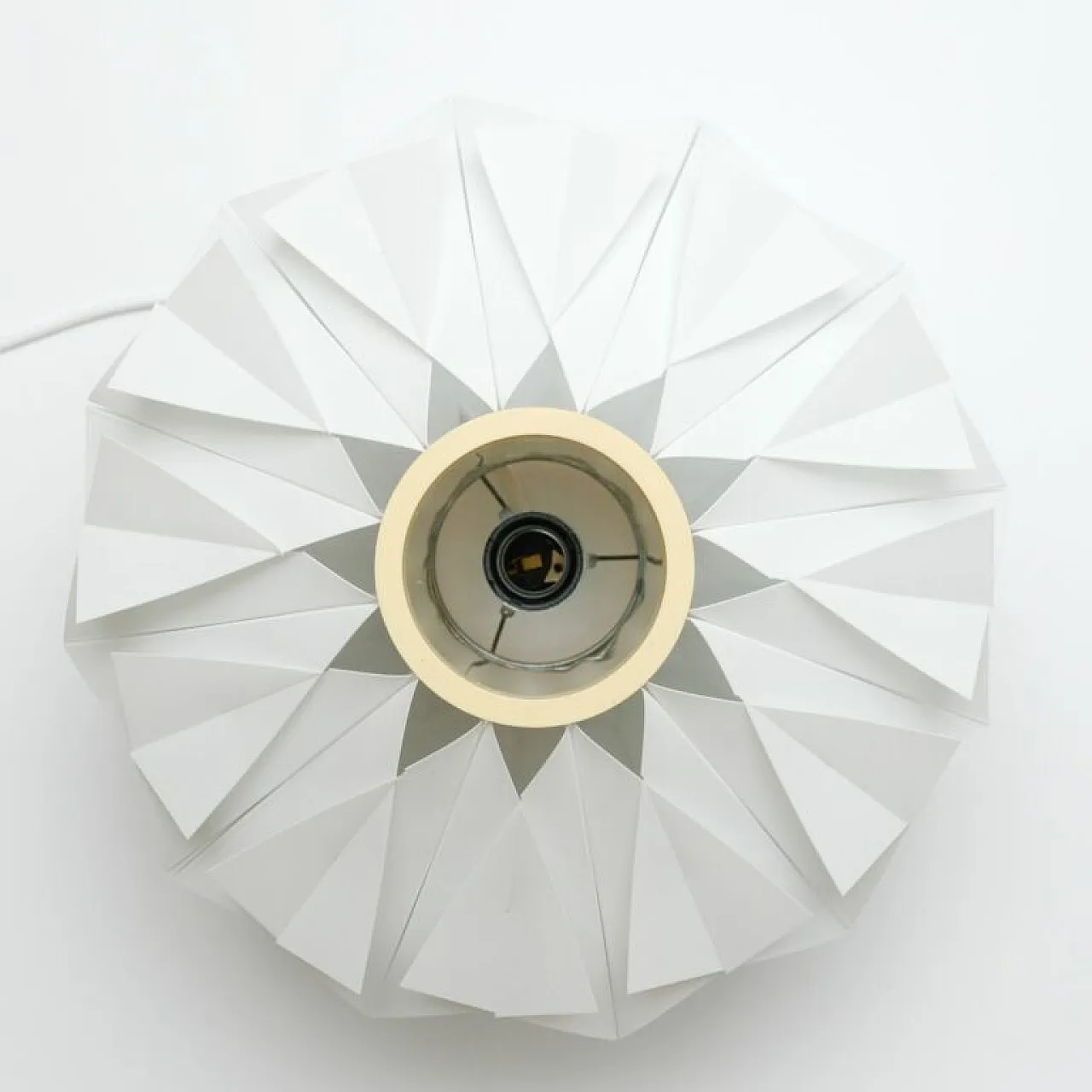 White lamp designed by L. Schioler for Hoyrup Denmark 1970 6