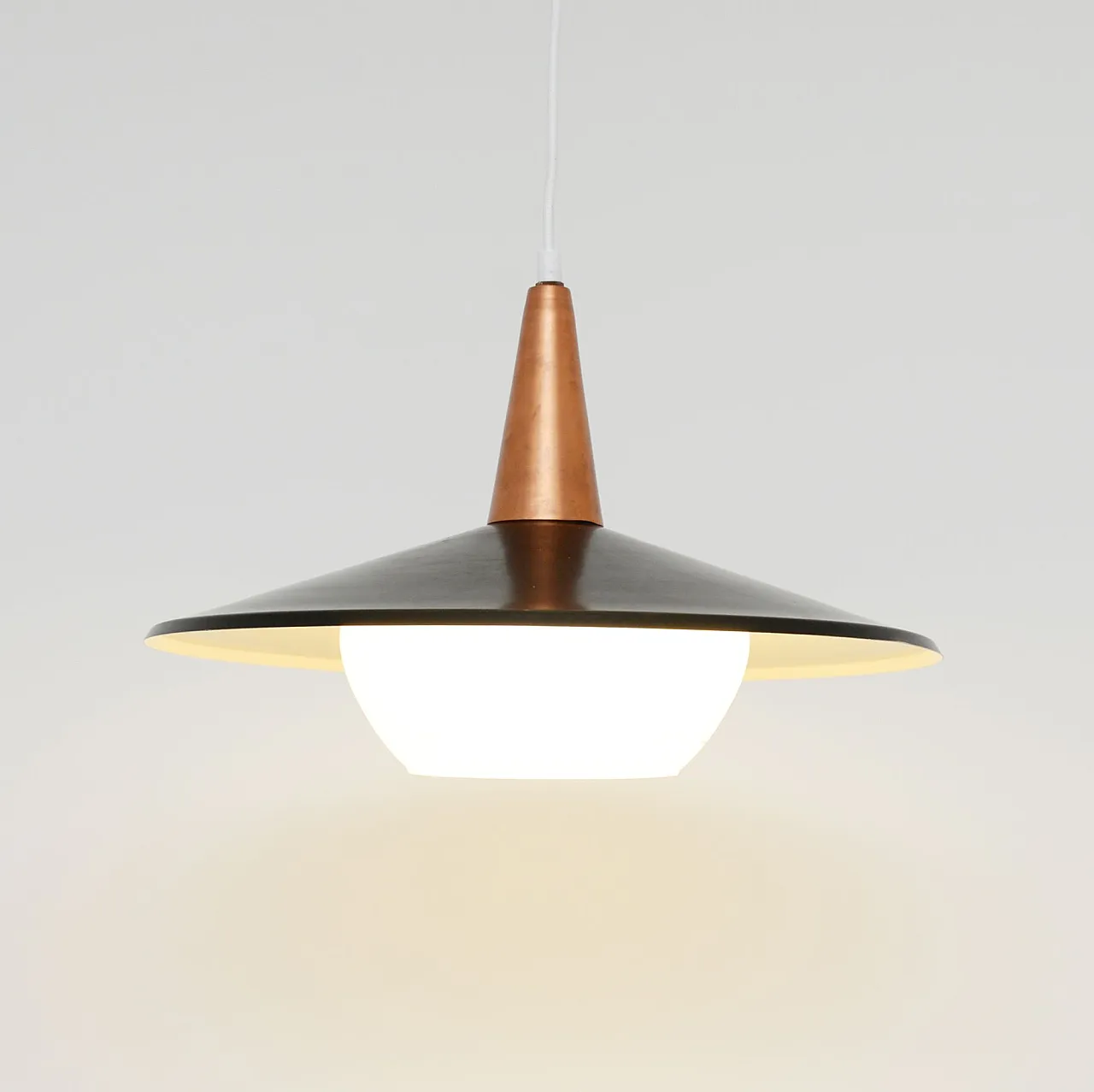 Glass lamp, Denmark 1970s 3