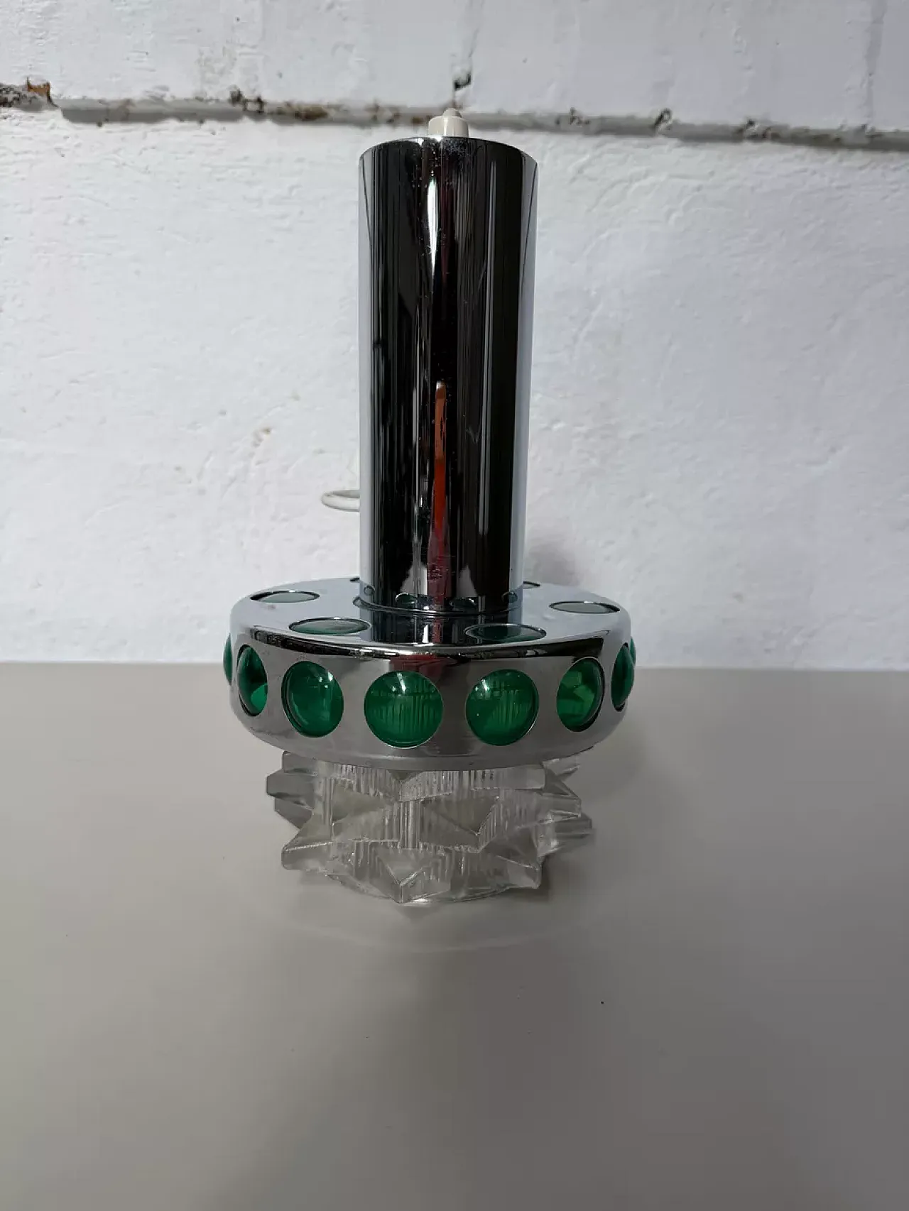 Raak pendant lamp in metal and glass, 20th century 2