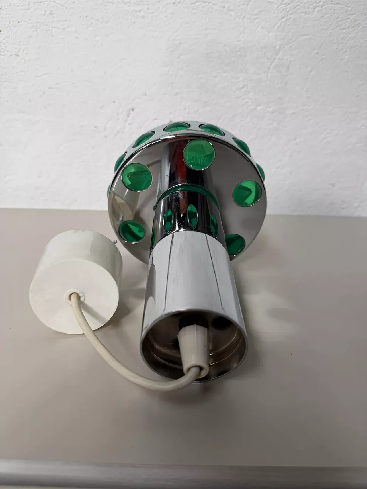 Raak pendant lamp in metal and glass, 20th century 6
