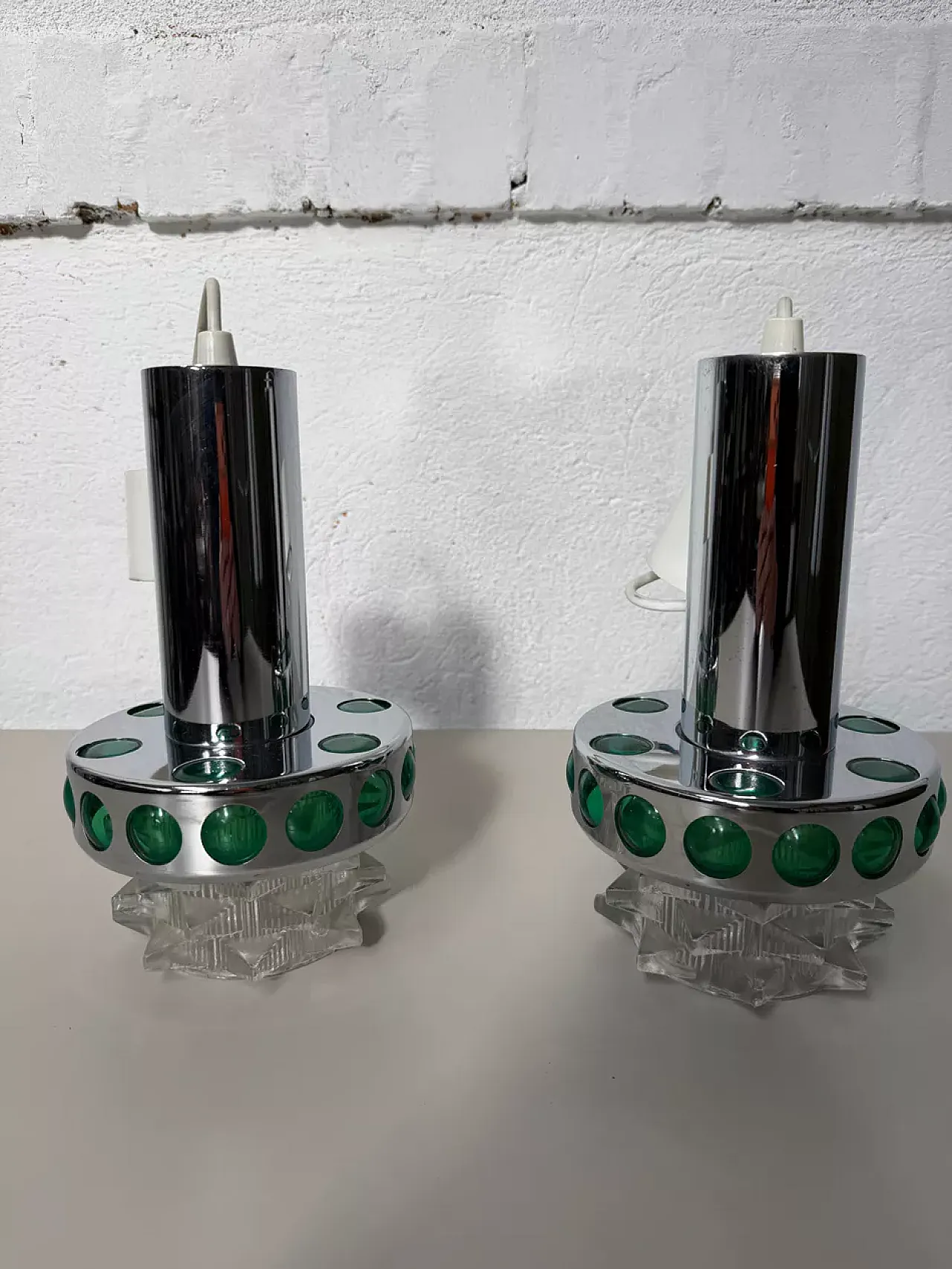 Raak pendant lamp in metal and glass, 20th century 7