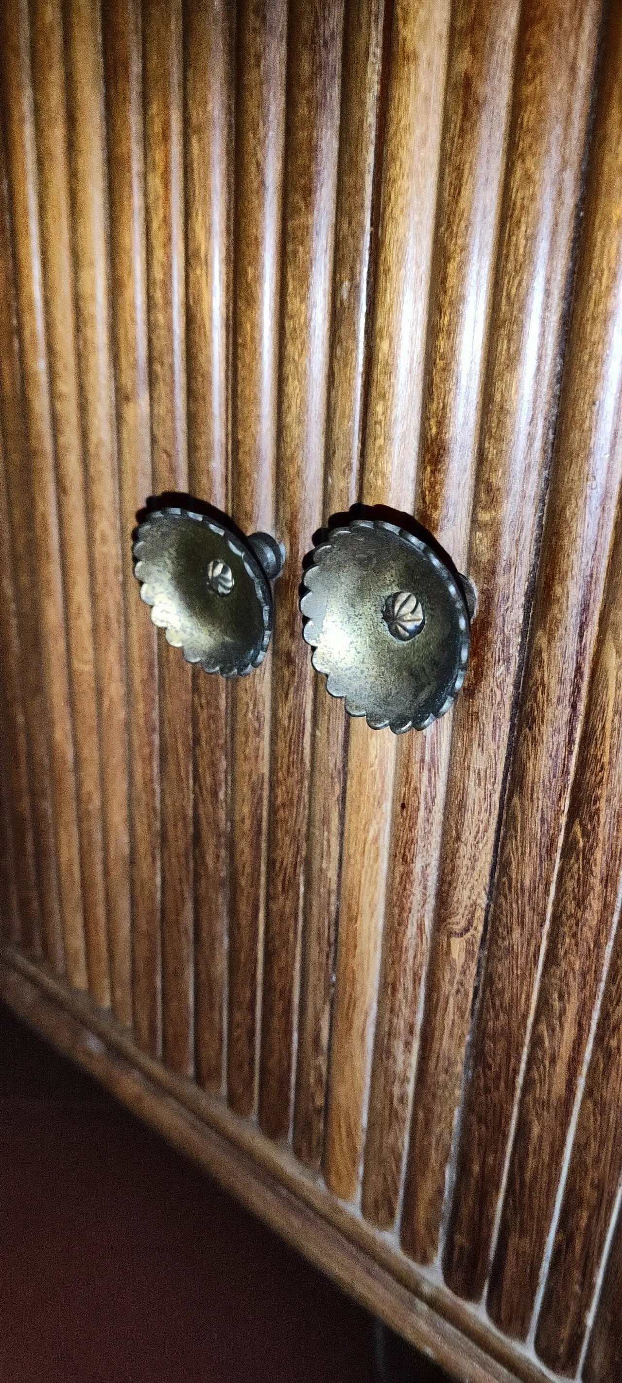 Credenza bar fine bombata interni a specchio, con luci, 1953 16