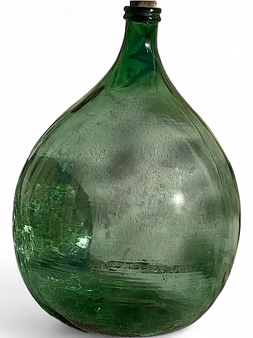 Bottiglia Damigiana Verde 20 disponibile per progetti, anni '30