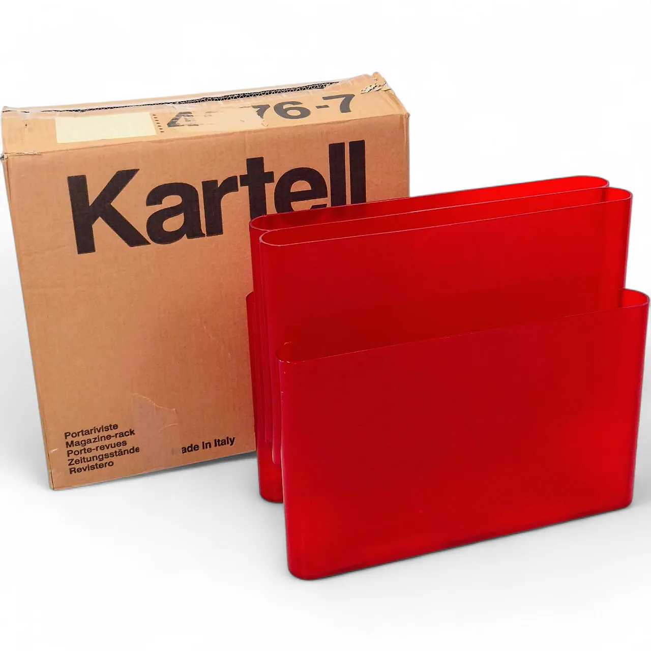 Magazine rack  by Giotto Stoppino for Kartell, 90s 9