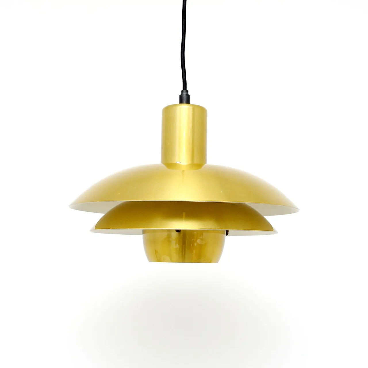 Golden Belux lamp, Denmark, 1970s 2