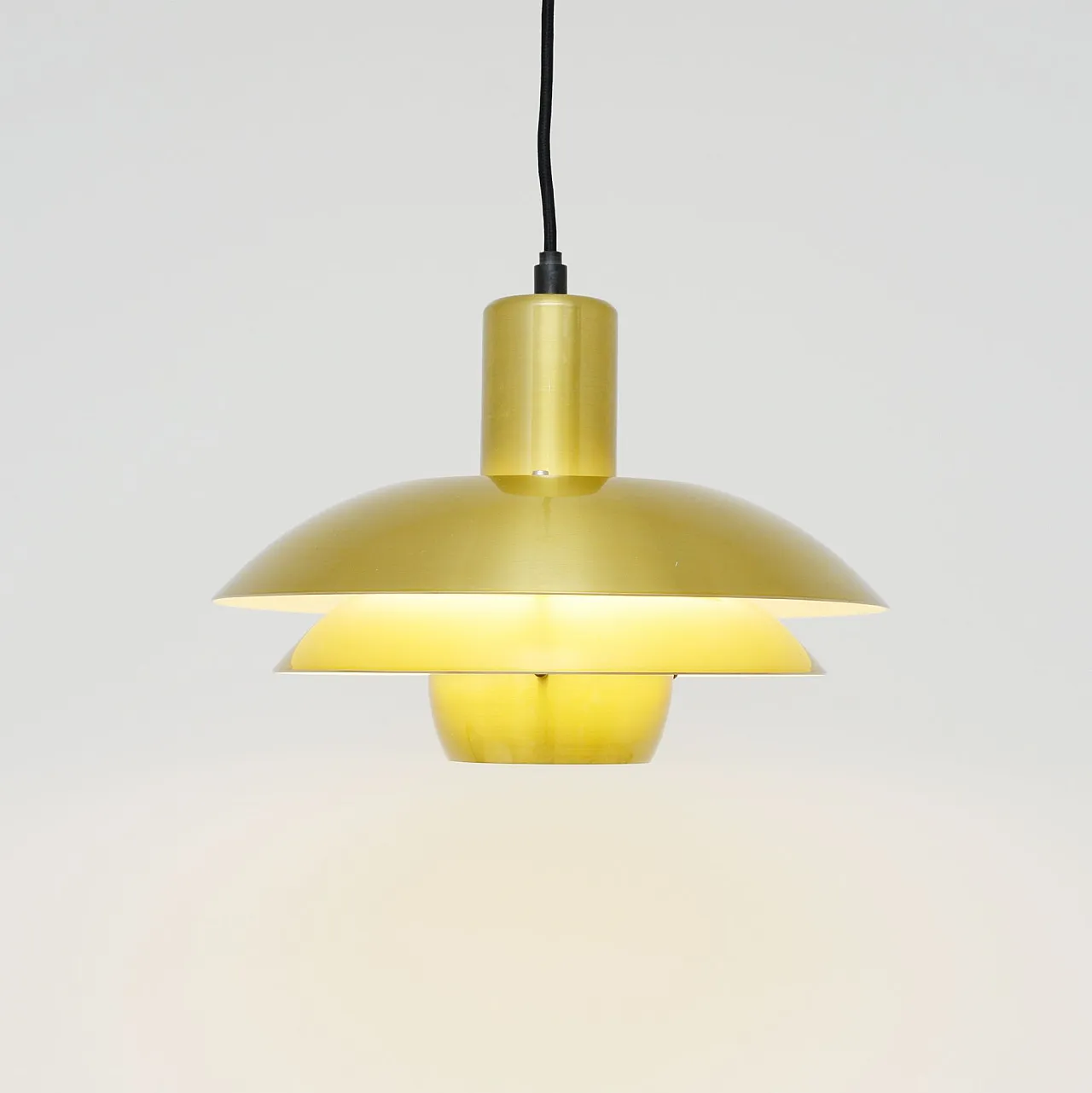 Golden Belux lamp, Denmark, 1970s 3