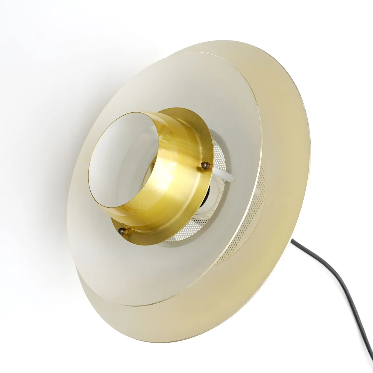 Golden Belux lamp, Denmark, 1970s 5