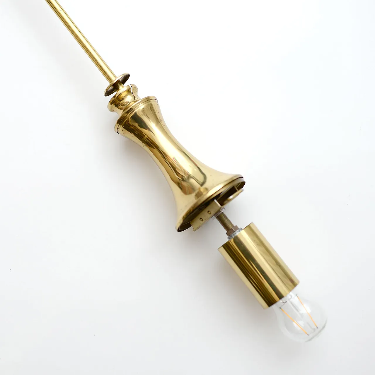 Glass Doria lamp, Germany 1970s 6