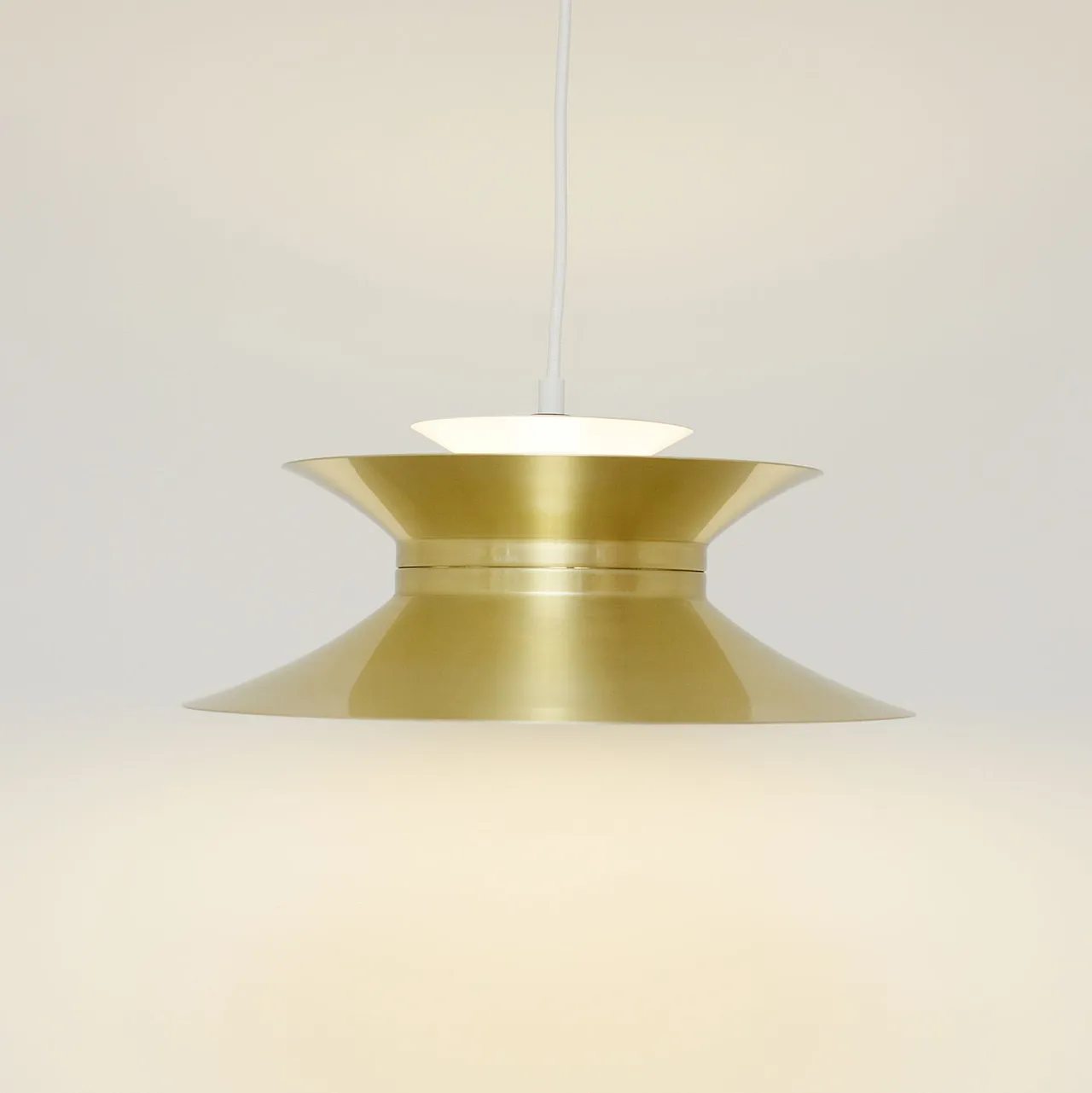 Golden Vitrika lamp, Denmark 1970s 3