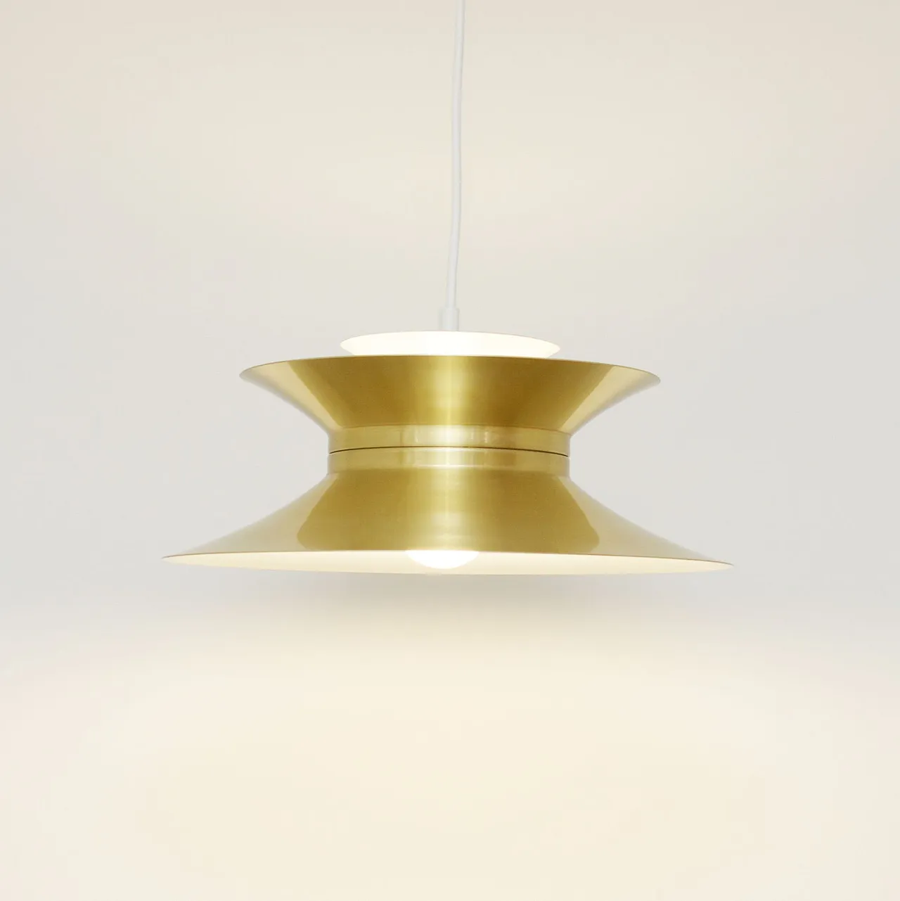 Golden Vitrika lamp, Denmark 1970s 4