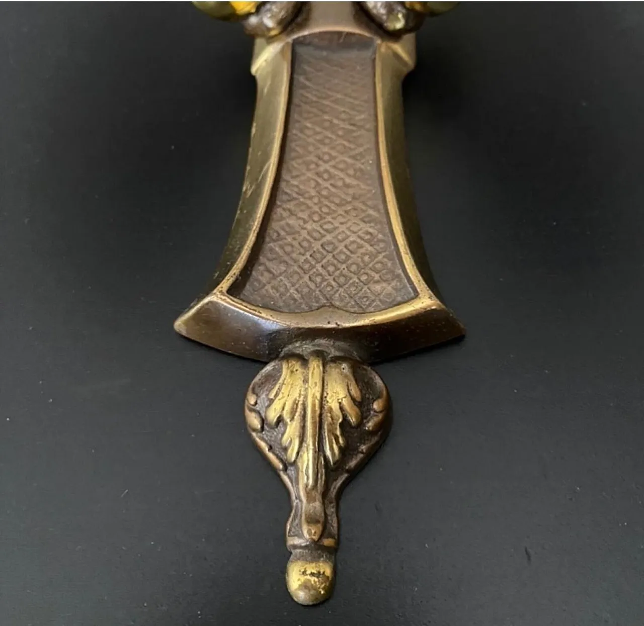 Coppia di applique antiche in bronzo, anni '50 7