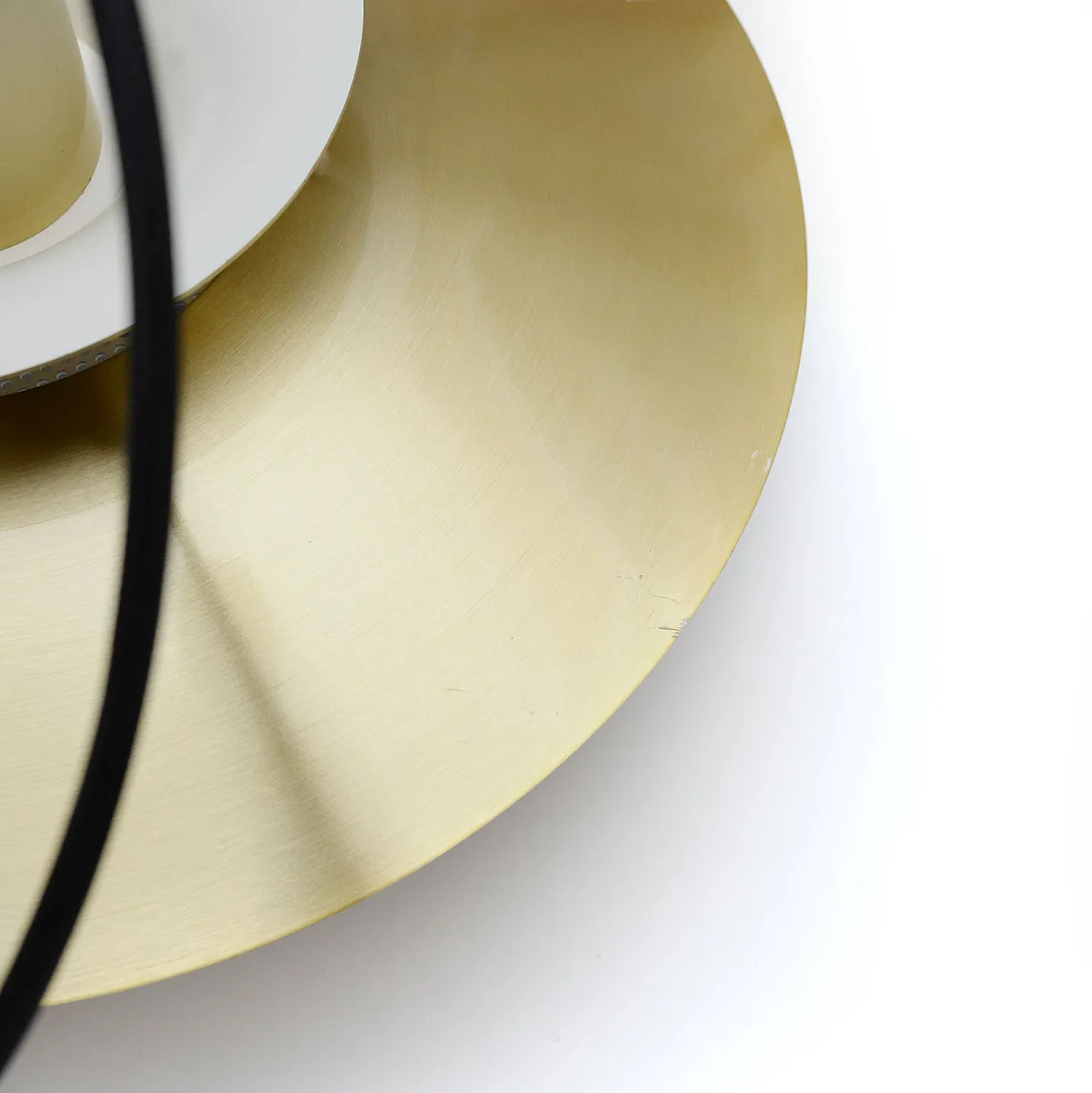 Golden Jeka lamp, Denmark, 1970s 5