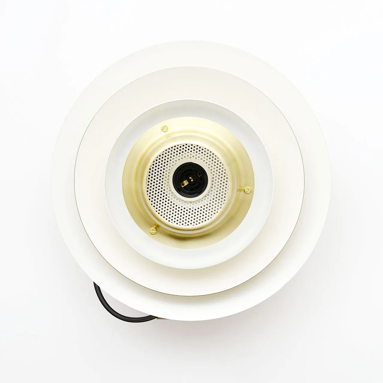 Golden Jeka lamp, Denmark, 1970s 6