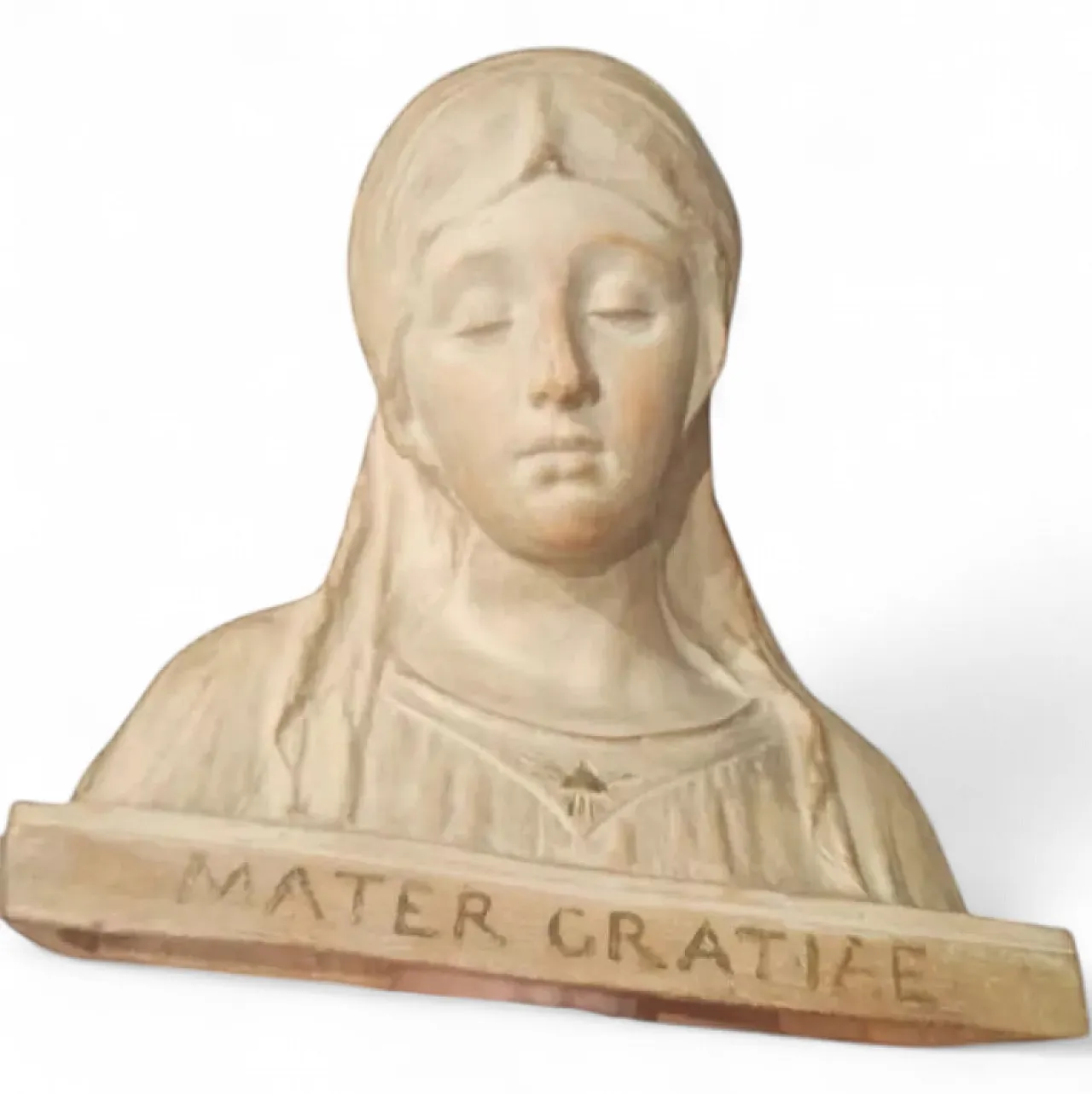 Virgin Mary, terracotta bust, early 20th century 12
