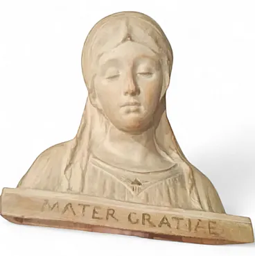 Virgin Mary, terracotta bust, early 20th century