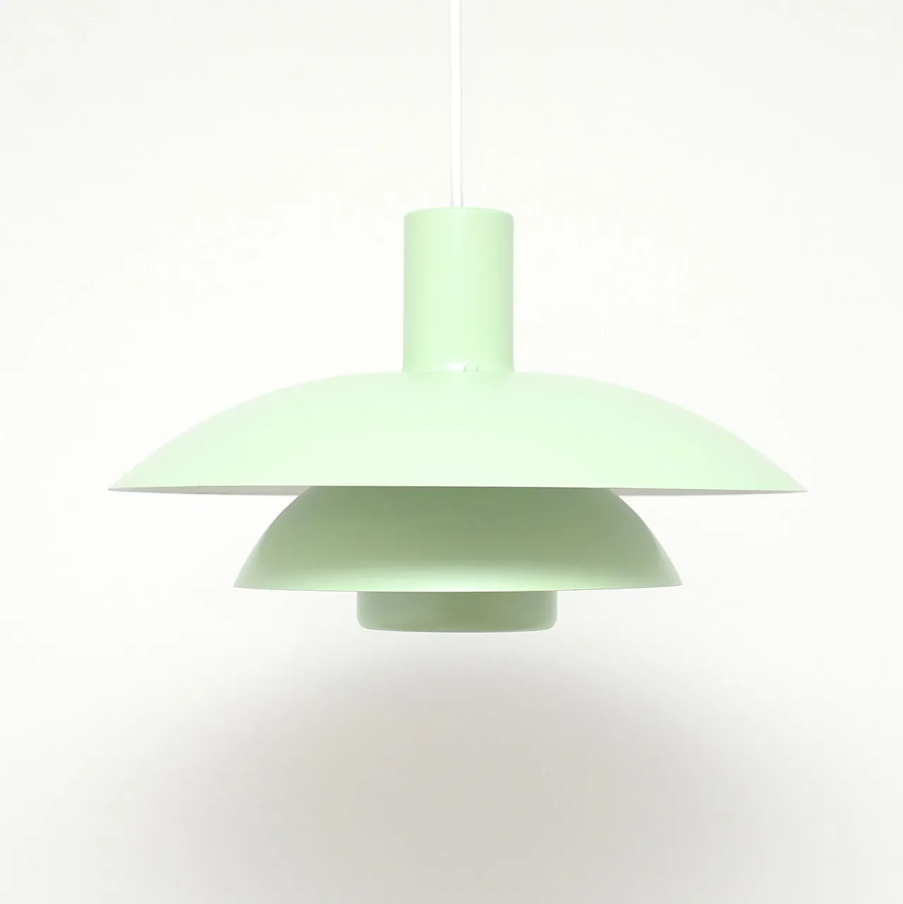Pistachio Scandinavian lamp, 1970s 1