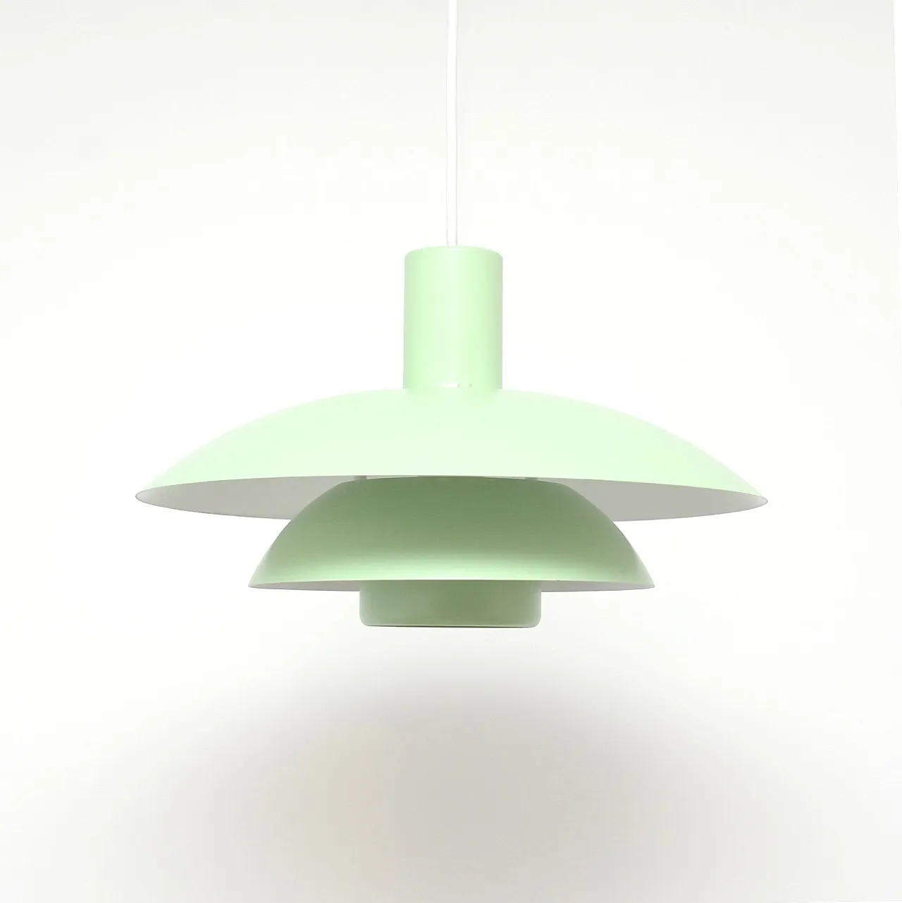 Pistachio Scandinavian lamp, 1970s 2