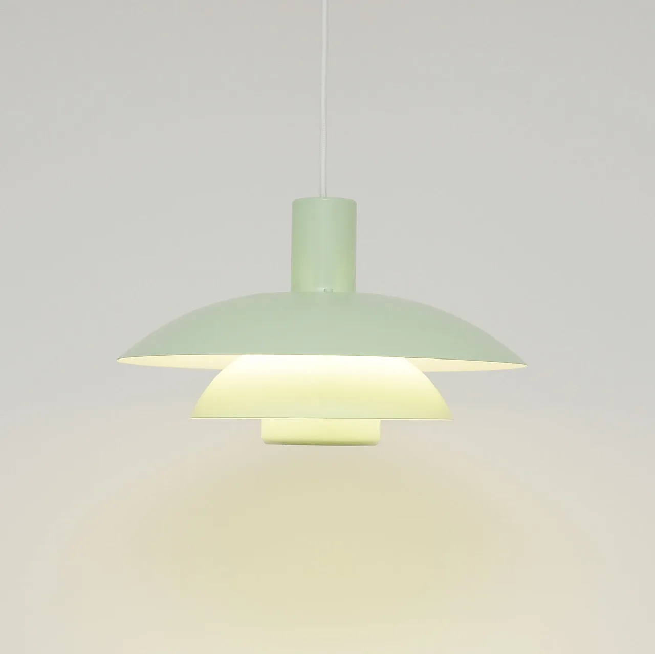 Pistachio Scandinavian lamp, 1970s 3