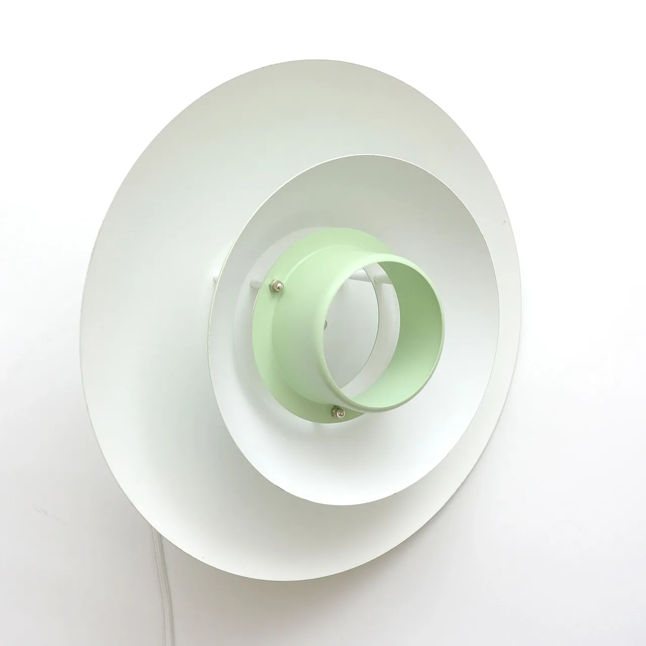 Pistachio Scandinavian lamp, 1970s 5