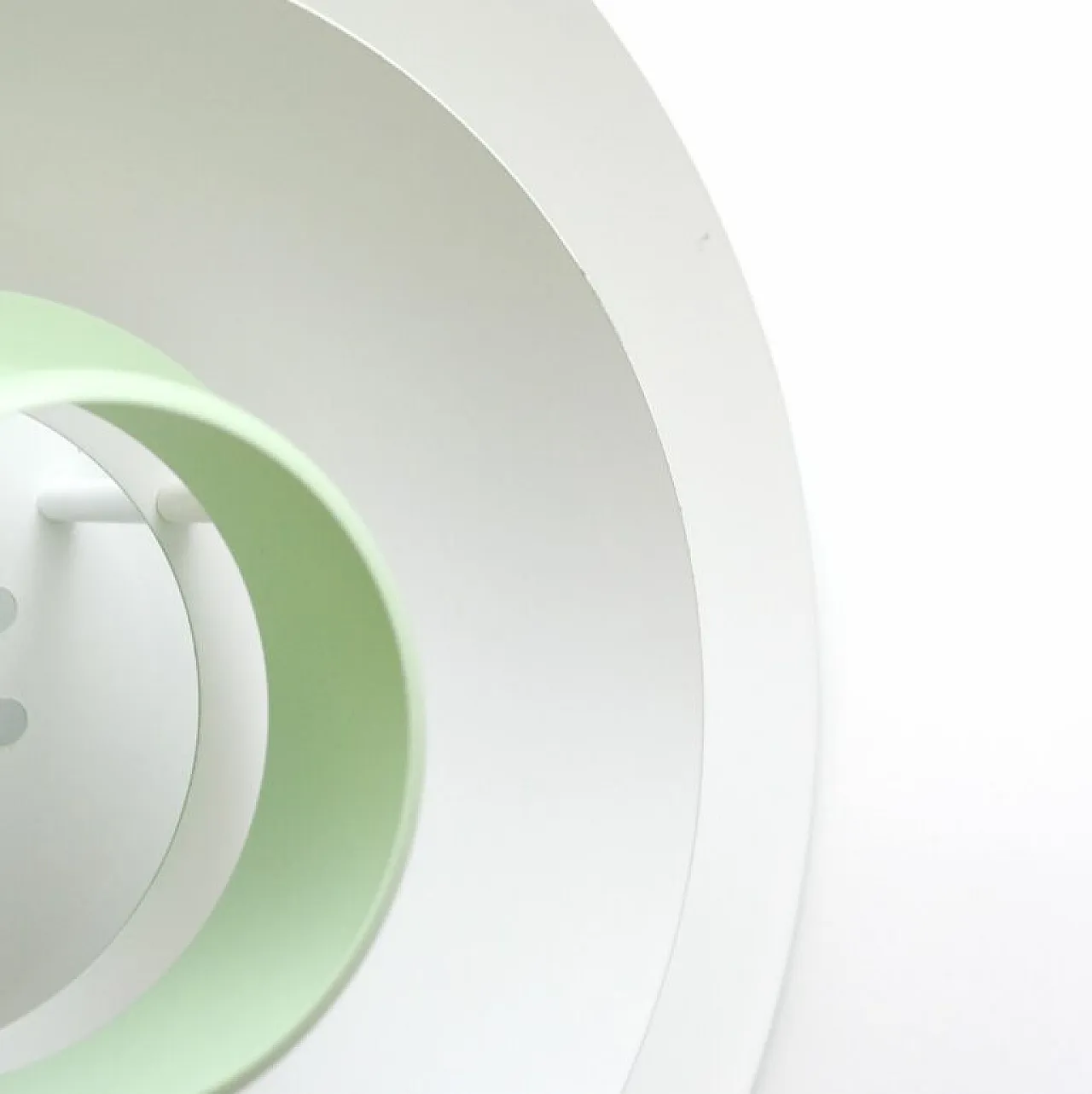 Pistachio Scandinavian lamp, 1970s 6