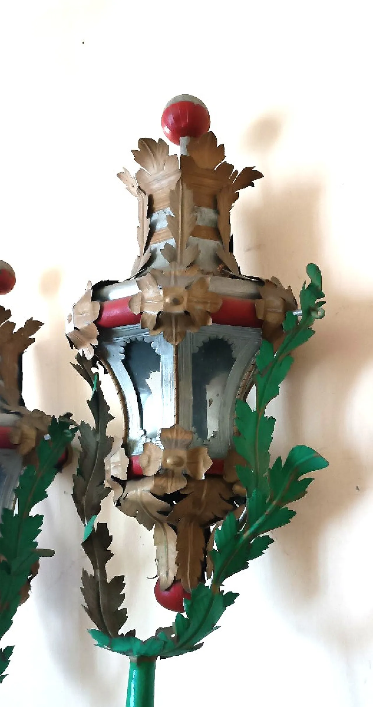 Pair of iron processional lanterns, early 19th century 4