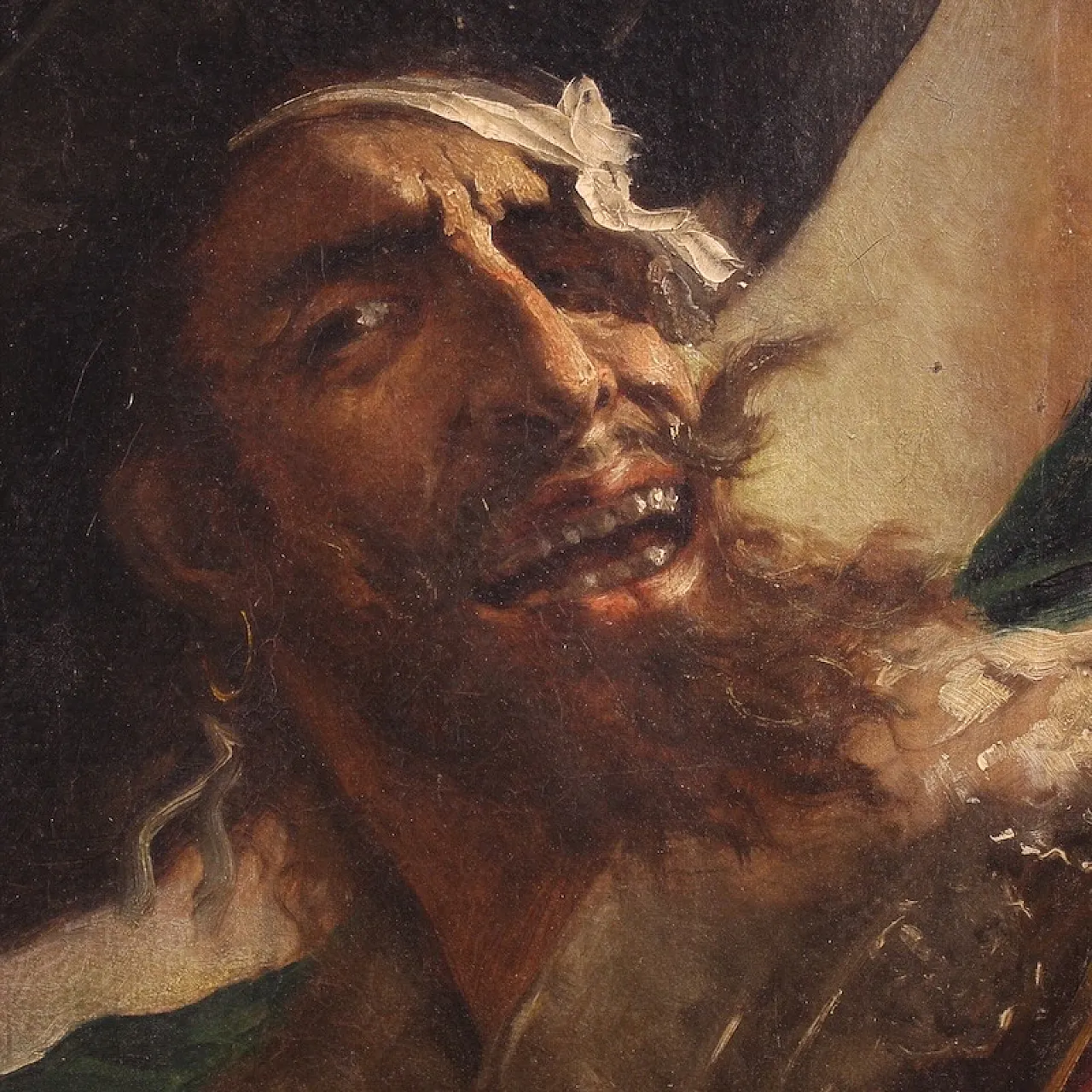 Benito Belli, Portrait of a pirate, oil on canvas, Spain, 1895 6