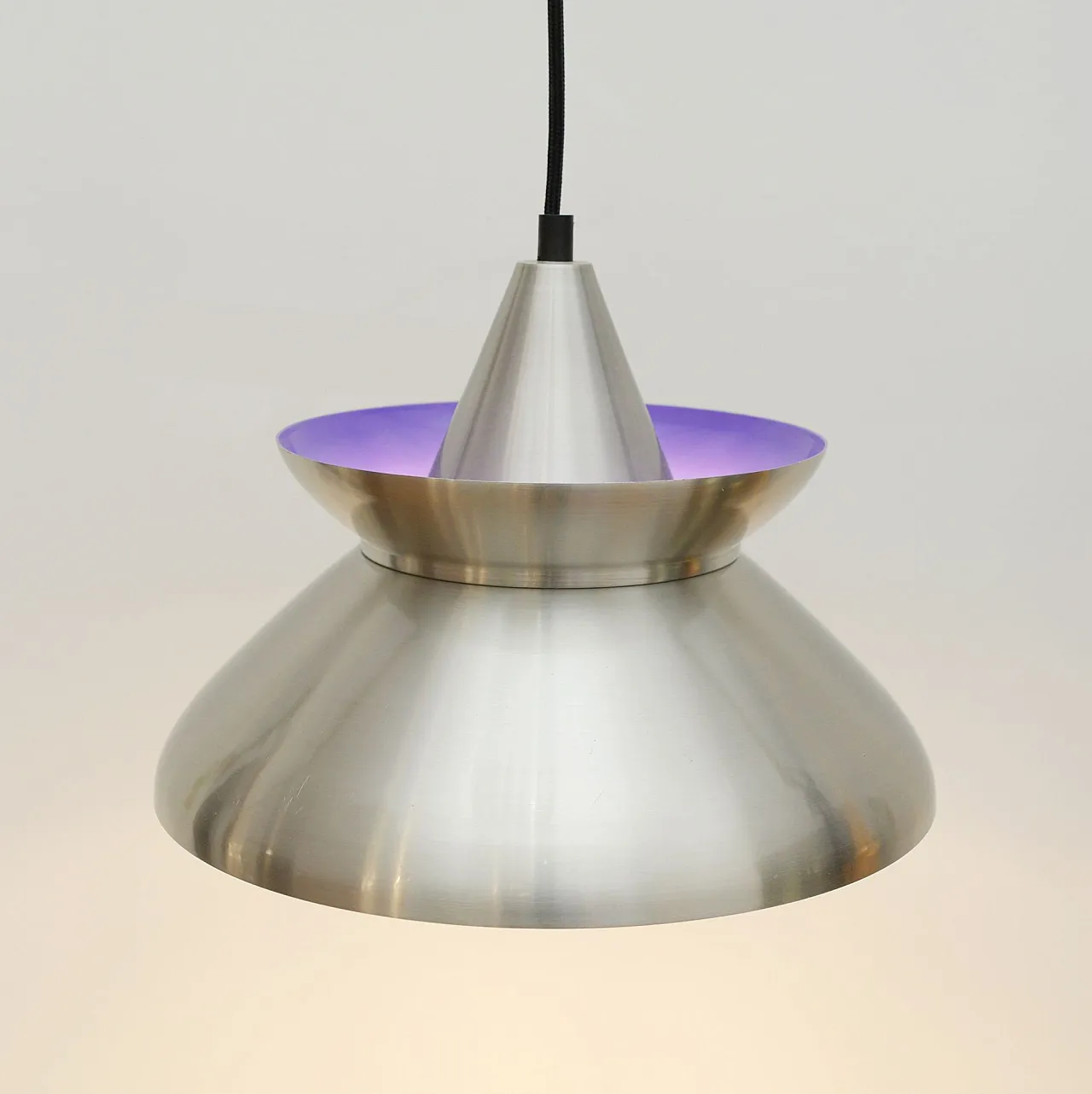 Scandinavian lamp in a champagne gold shade, 1970s 4