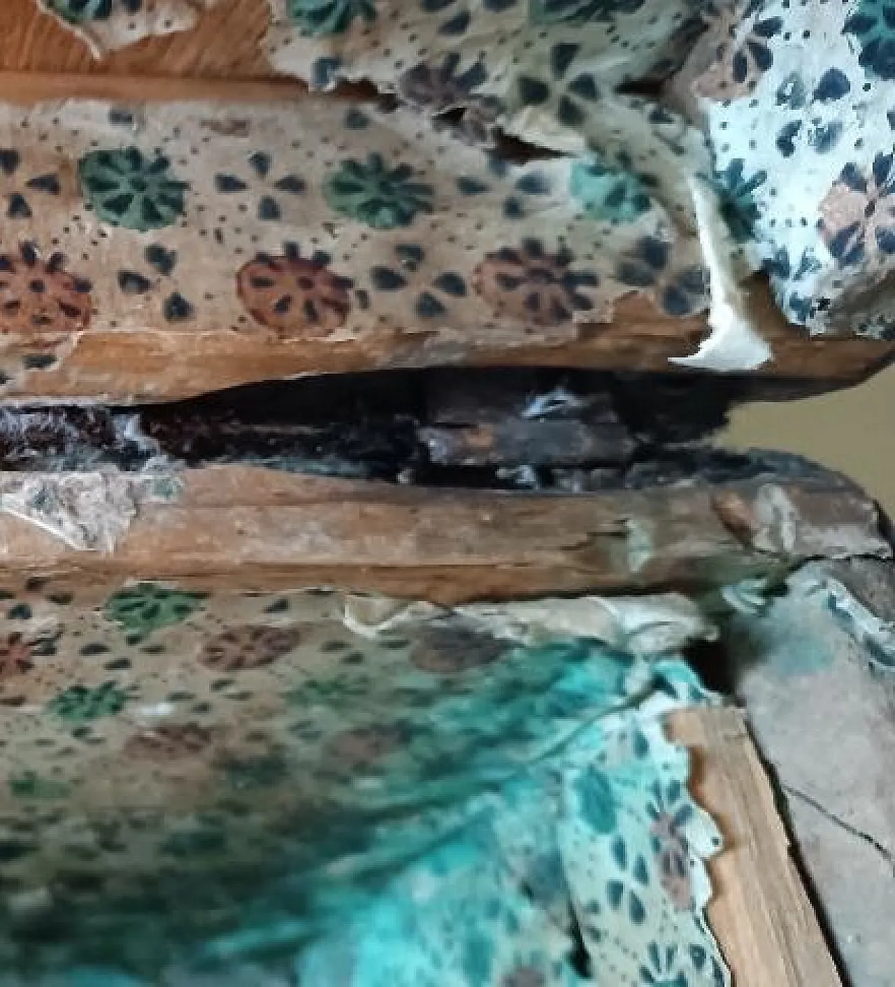 Leather-covered wooden trunk decorated with brass studs, 17th century 7