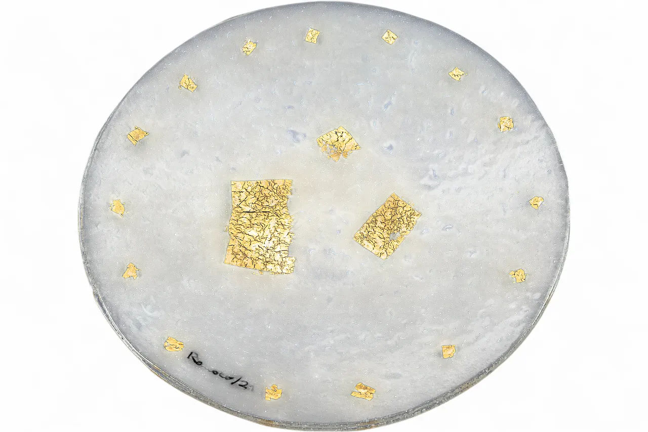 Romolo glass fusion plate, Series VII Re di Roma, 2000 10