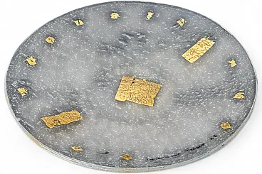 Tarquinio Prisco glass fusion plate, Series VII King of Rome, 2000s