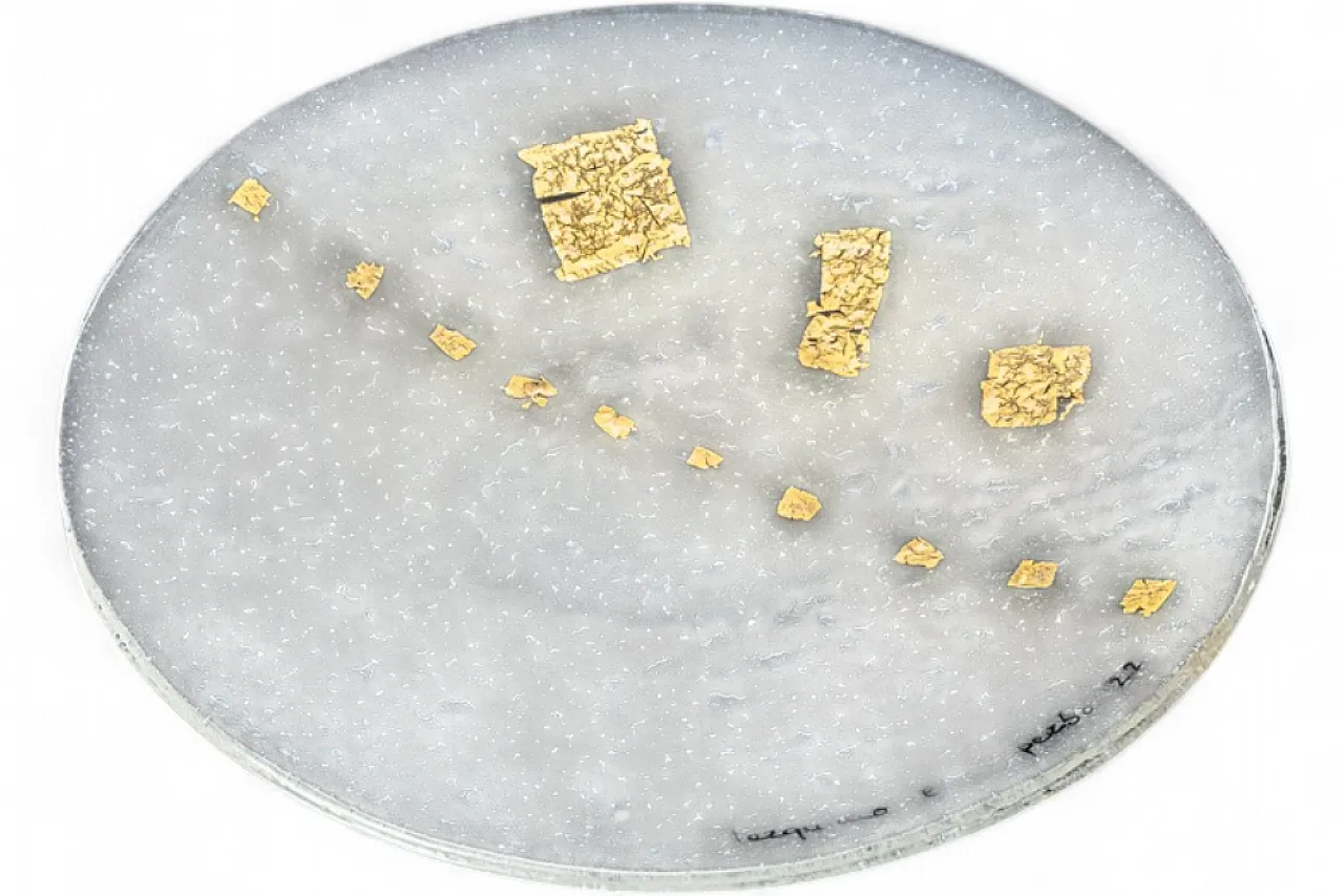 Tarquinio il Superbo glass-fused plate, Series VII King of Rome, 2000s 7