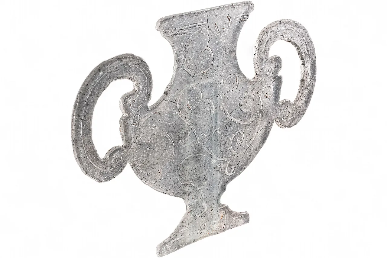 Glass sculpture vase with two handles Italian craftsmanship, 2000s 8