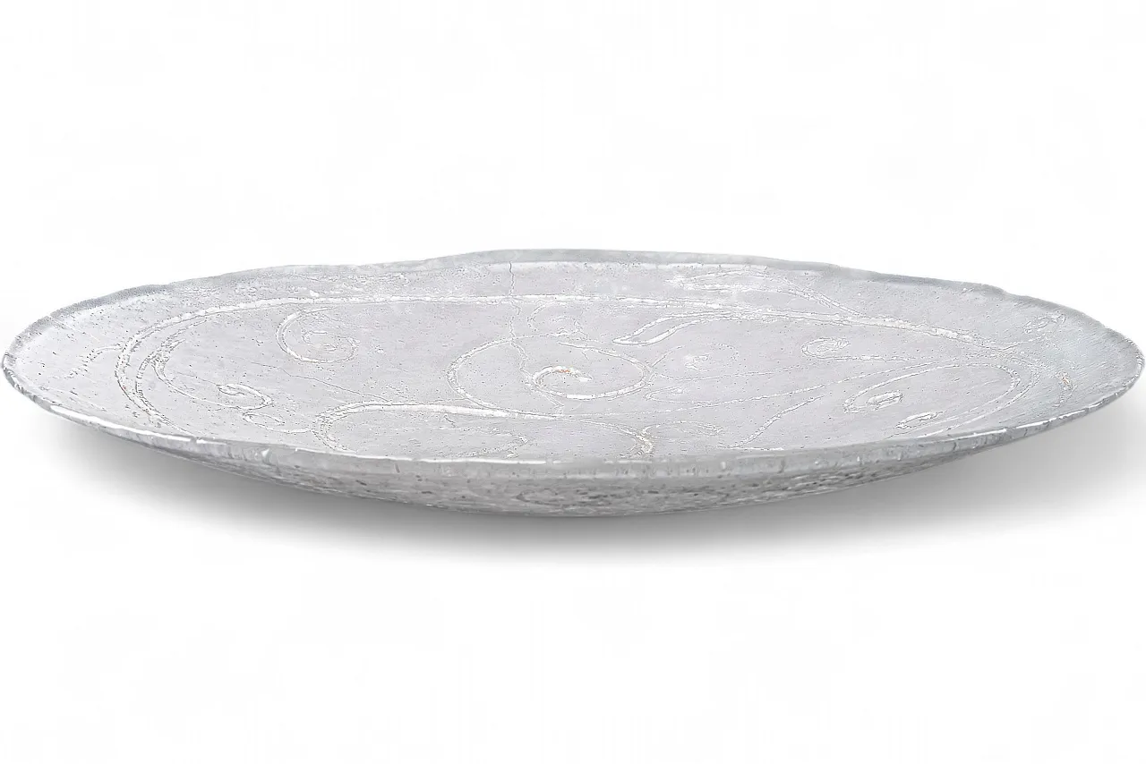 Glass sculpture plate Italian craftsmanship, 2000s 7