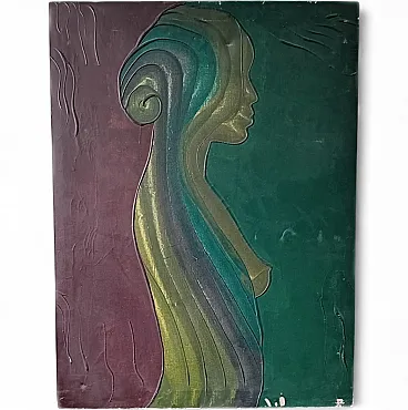 Gianni Gentile Uguccione, Nudo  femminile, tempera, 1977