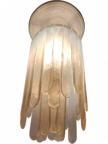 Lampada a sospensione Water Fall di Nason per Mazzega, anni '60