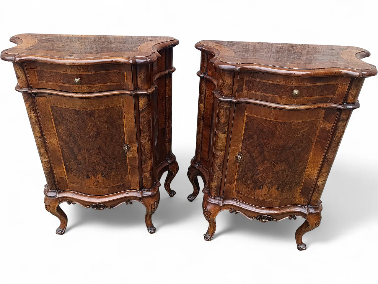Pair of bedside tables, 19th century 7
