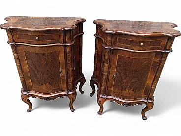 Pair of bedside tables, 19th century