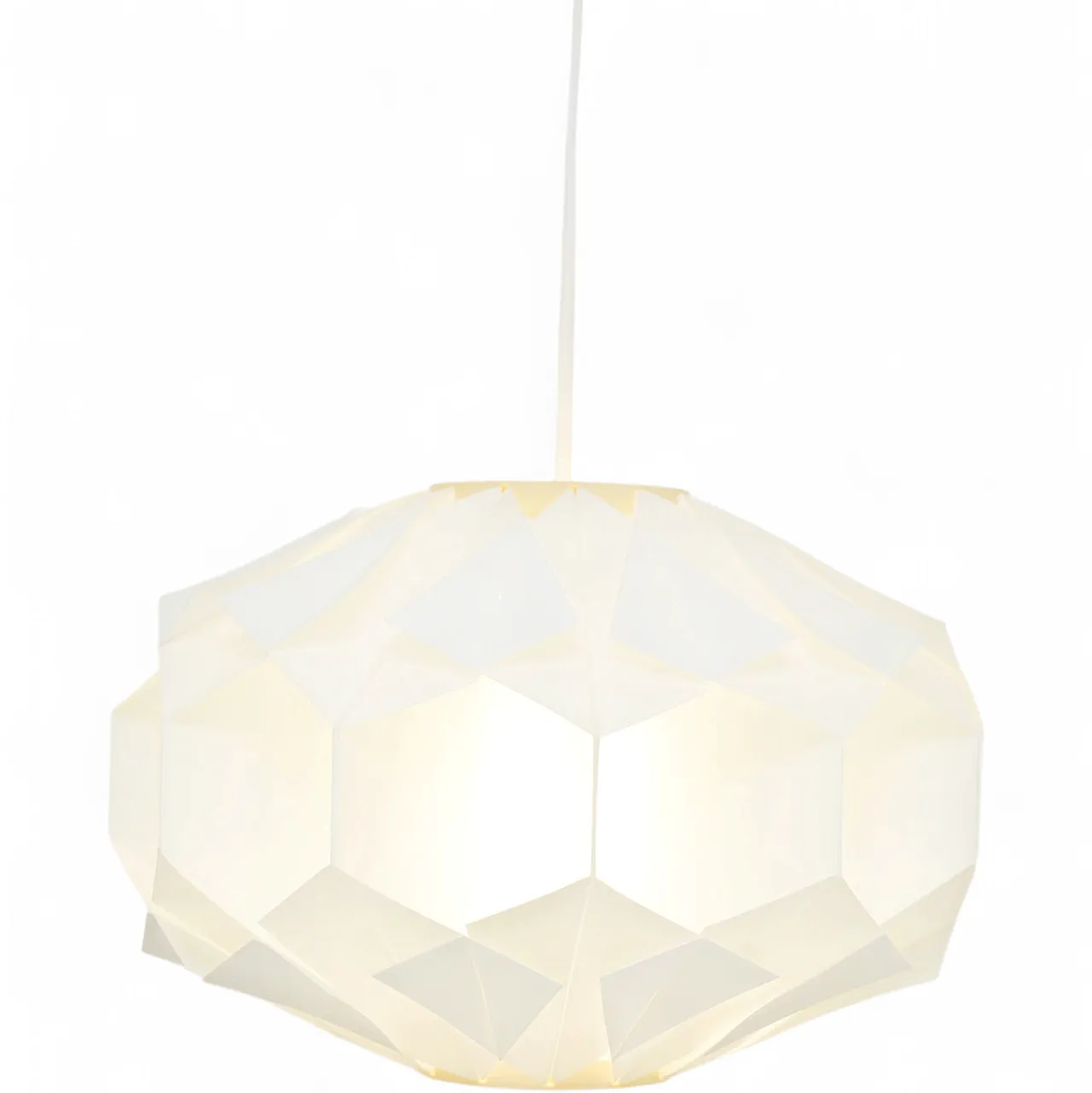 White lamp designed by L. Schioler for Hoyrup Denmark 1970 7