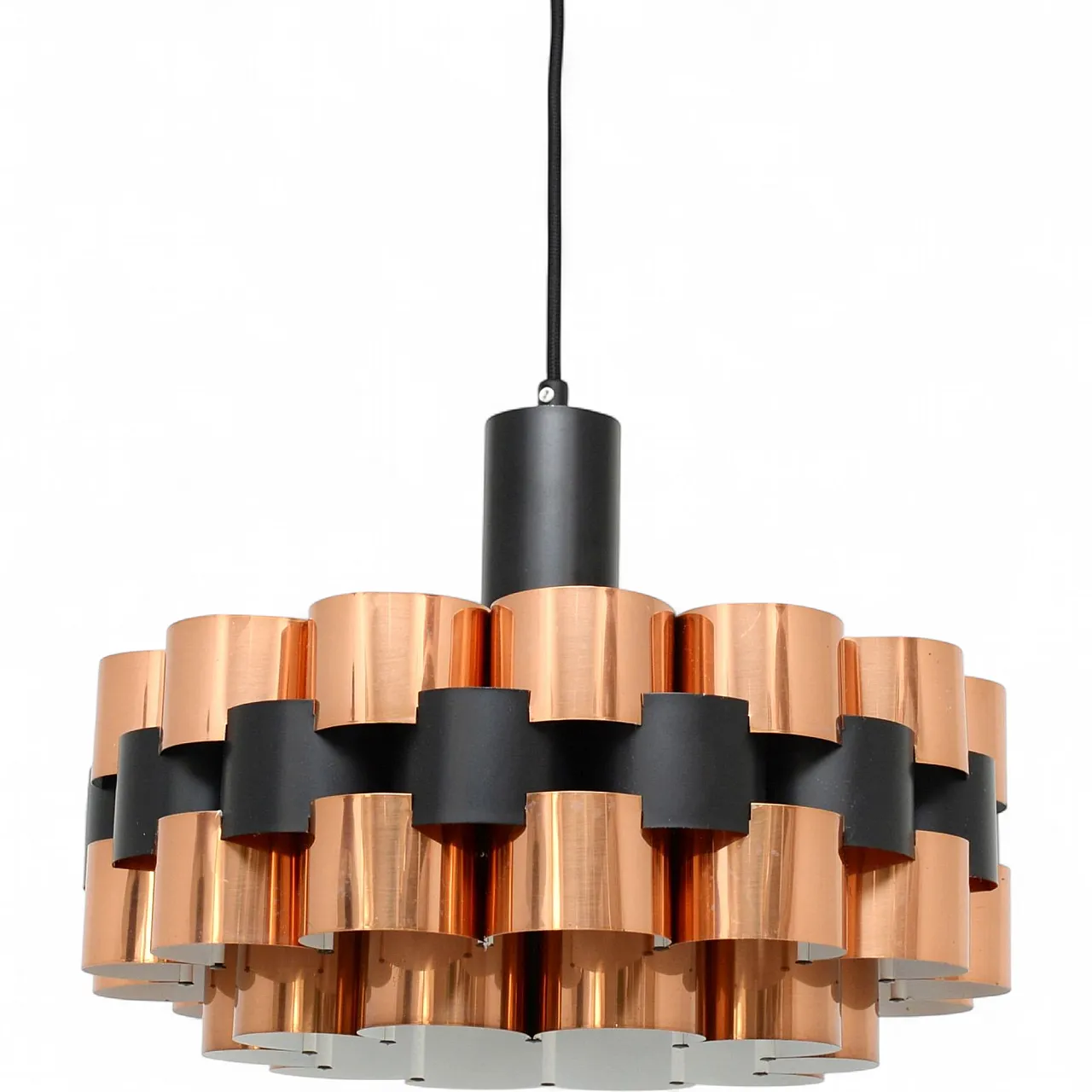 Copper lamp designed by Wener Schou for Coronell Elektro, 1970s 9