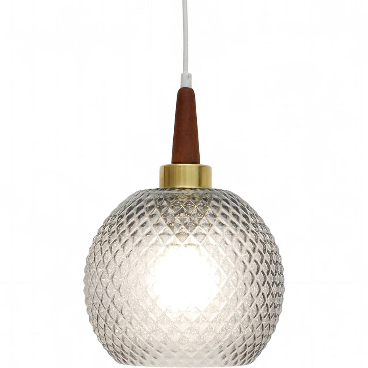 Glass lamp, Denmark 1960s 4