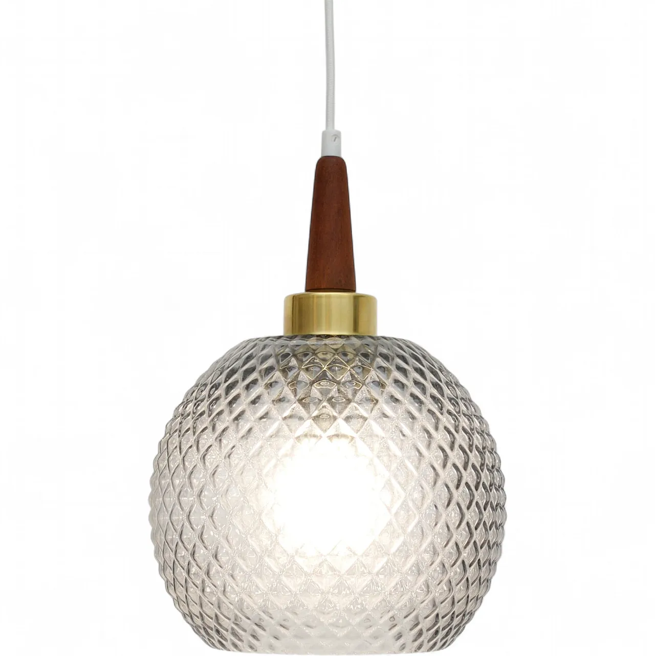 Glass lamp, Denmark 1960s 5