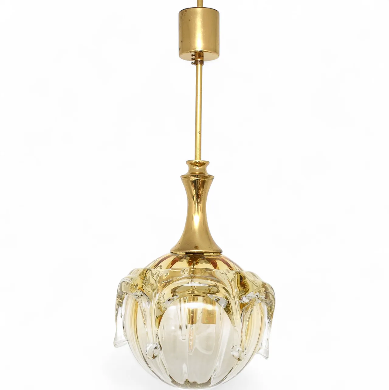 Glass Doria lamp, Germany 1970s 11